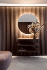 New Plan PS Panel Με 3D Πηχάκια 54 Piano Διαστάσεις Σανίδας 12/122/2900mm Walnut/Dark Brown-32788