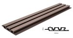 New Plan WPC Panel Με 3D Πηχάκια 25Χ176,5Χ2900 mm 25/176.5mm D.Brown 8530-33022