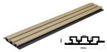 New Plan WPC Panel 2ης Γενιάς Με 3D Πηχάκια 25Χ147,5Χ2900mm 25/147.5mm Light Oak 5550-32992