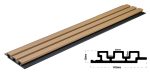 New Plan WPC Panel 2ης Γενιάς Με 3D Πηχάκια 25Χ147,5Χ2900mm 25/147.5mm Oak 5580-33002
