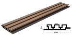 New Plan WPC Panel 2ης Γενιάς Με 3D Πηχάκια 25Χ147,5Χ2900mm 25/147.5mm Teak 5510-33012