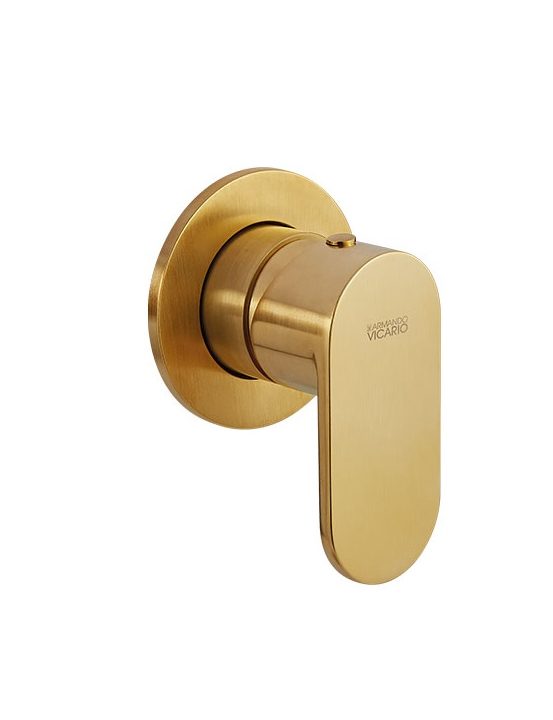 Armando Vicario Μίκτης Εντοιχισμού 1 Εξόδου Gold Brushed 500050-201-0