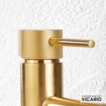 Armando Vicario Industrial Μπαταρία Νιπτήρος Με Βαλβίδα Clic-Clac Gold Brushed 512010-201-35007