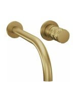Eurorama Eletta Chester Μπαταρία Νιπτήρος Εντοιχισμού 2 Οπών Light Gold Br.-0