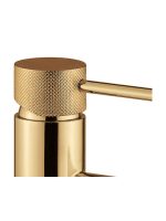 Armando Vicario Industrial Μπαταρία Νιπτήρος Υψηλή Με Βαλβίδα Clic-Clac Gold Brushed 512041-201-35017