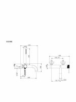 Armando Vicario Industrial Μπαταρία Λουτρού Με Τηλέφωνο Gold Brushed 512100-201-35026