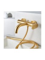 Armando Vicario Μπαταρία Λουτρού Με Τηλέφωνο Brushed Gold 500100-201-34998