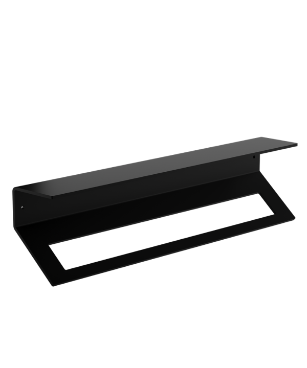 Verdi Strantza Πετσετοθήκη Με Ράφι Μαύρο W600 x D95 x H144 mm-0