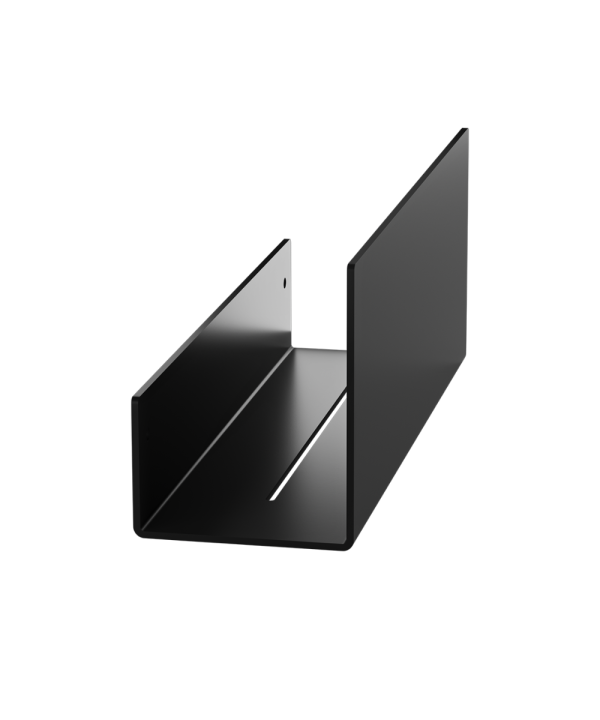 Verdi Strantza Ράφι Ψηλής Πρόσοψης Μαύρο 30cm Με Αποστράγγιση W300 x D93 x H120 mm-0