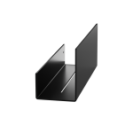 Verdi Strantza Ράφι Ψηλής Πρόσοψης Με Αποστράγγιση Μαύρο W500 x D93 x H120 mm-0