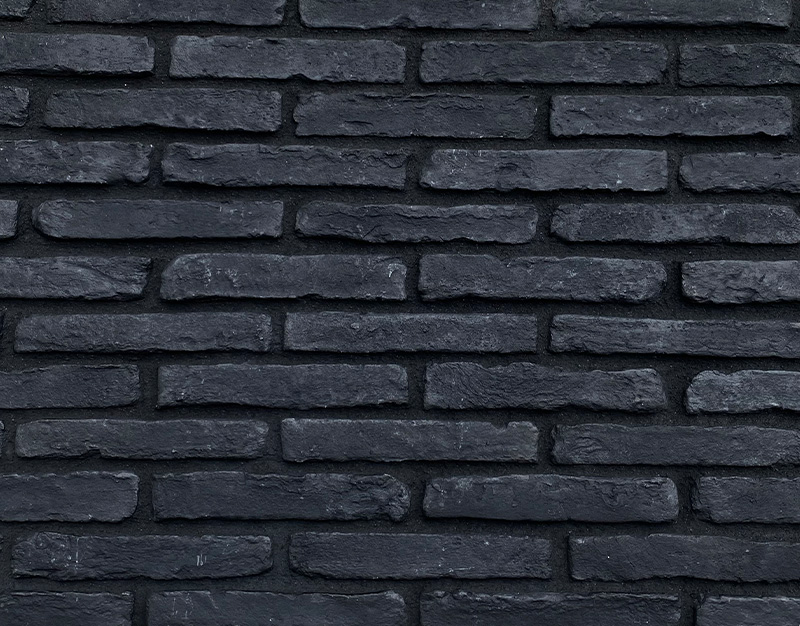 Hellas Stones - Lane Brick Black Τεχνητή Πέτρα (23x4)-0