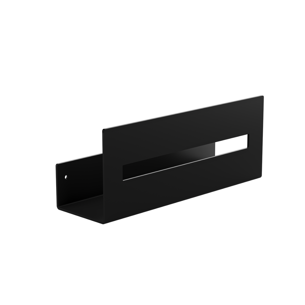 Verdi Strantza Ράφι Ψηλής Διατρητής Πρόσοψης Μαύρο W300 x D93 x H120 mm-0