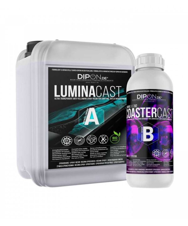 Dipon Luminacast 2 Coastercast Ρητίνη Για Χύτευση 1,5cm Σε 1 Στρώση 1,5KG-0