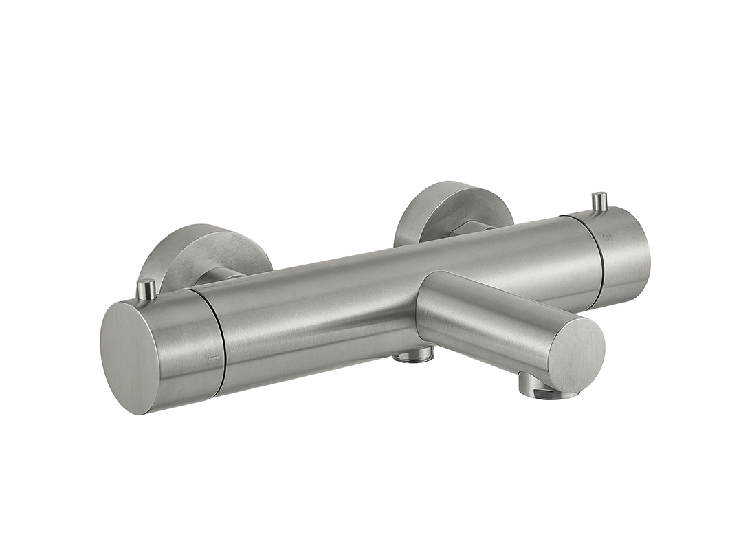 Fiore Xenon Steel Inox Μπαταρία Λουτρού Θερμοστατική 440ΑΙ7160-0