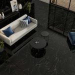 Mussah Black Full Polished Πλακάκι Ρεκτιφιαρισμένο 119.5x119.5 10.5mm-35782