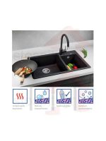 Νεροχύτης Blanco Legra 8 Silgranit 78x50cm Soft White 527089-36410