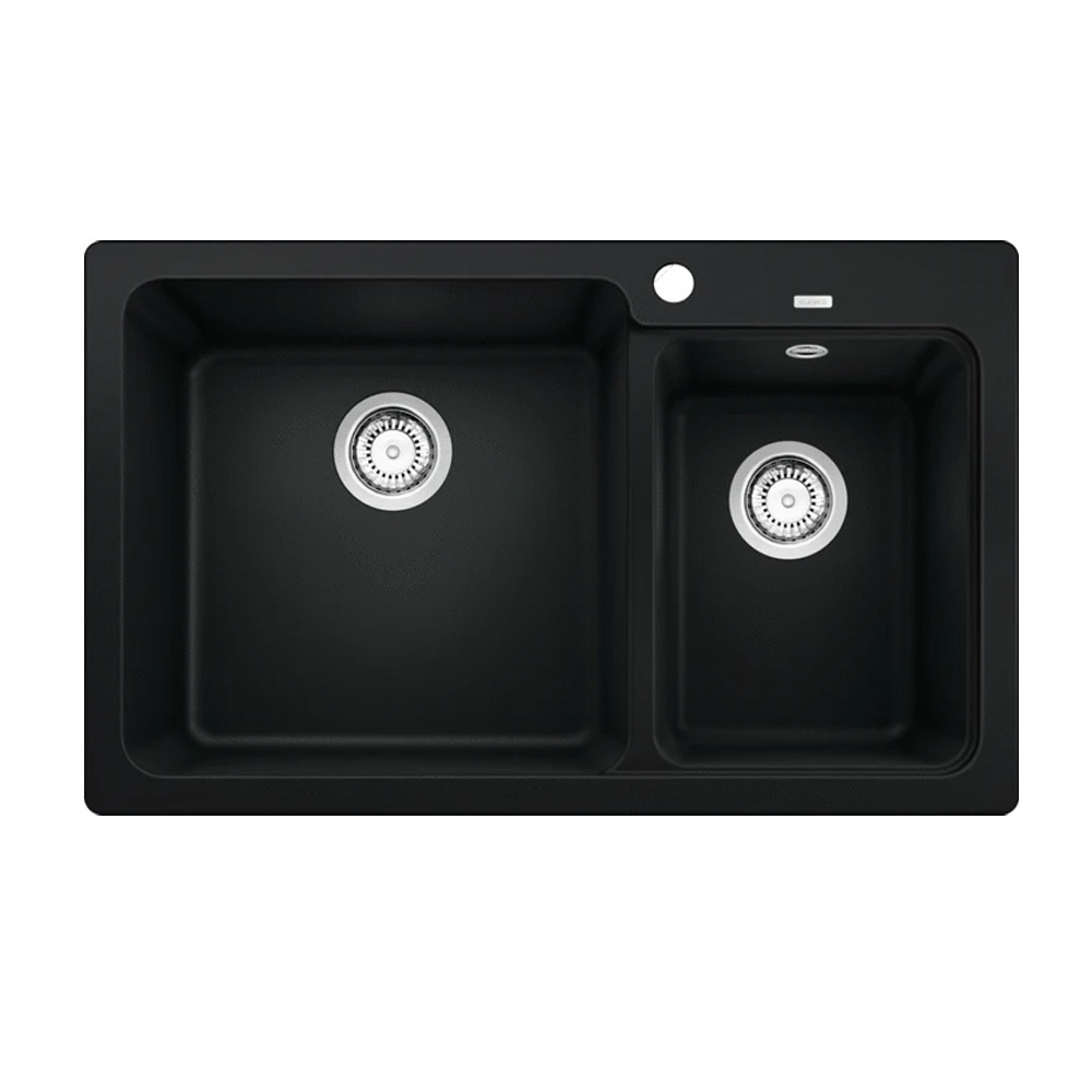 Νεροχύτης Blanco Naya 8 Silgranit 81,5x50cm Black 525944-0