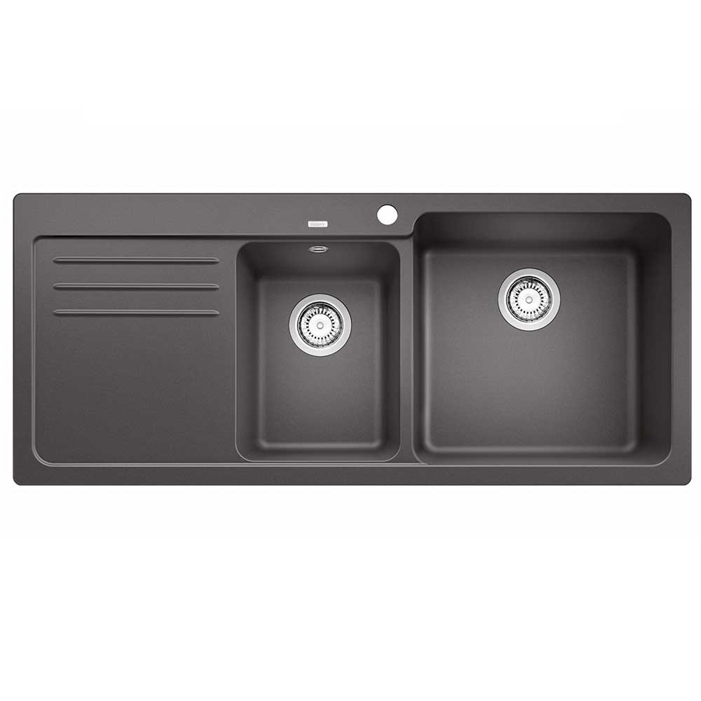 Νεροχύτης Blanco Naya 8 S Silgranit 116x50cm Rock Grey 525780-0