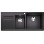 Νεροχύτης Blanco Naya 8 S Silgranit 116x50cm Black 525946-0