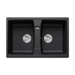 Νεροχύτης Blanco Lexa 8 Silgranit 78x50cm Black 525906-0