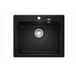 Νεροχύτης Blanco Naya 6 Silgranit 61,5x51cm Black 525941-0