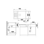 Νεροχύτης Blanco Zia XL 6 S Compact Silgranit 78x50cm Coffee 523282-36120