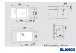 Νεροχύτης Blanco Elon XL 6 S Silgranit 78x50cm Tartufo 524851-36337