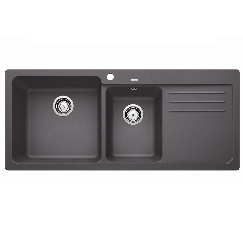 Νεροχύτης Blanco Naya 8 S Silgranit 116x50cm Rock Grey 519655-0