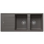 Νεροχύτης Blanco Zia 8 S Silgranit 116x50cm Volcano Grey 527392-0