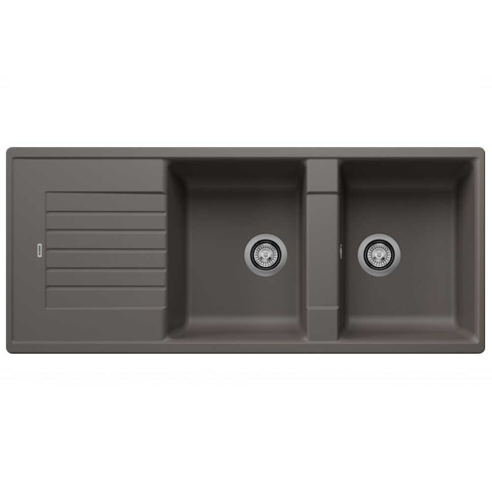 Νεροχύτης Blanco Zia 8 S Silgranit 116x50cm Volcano Grey 527392-0