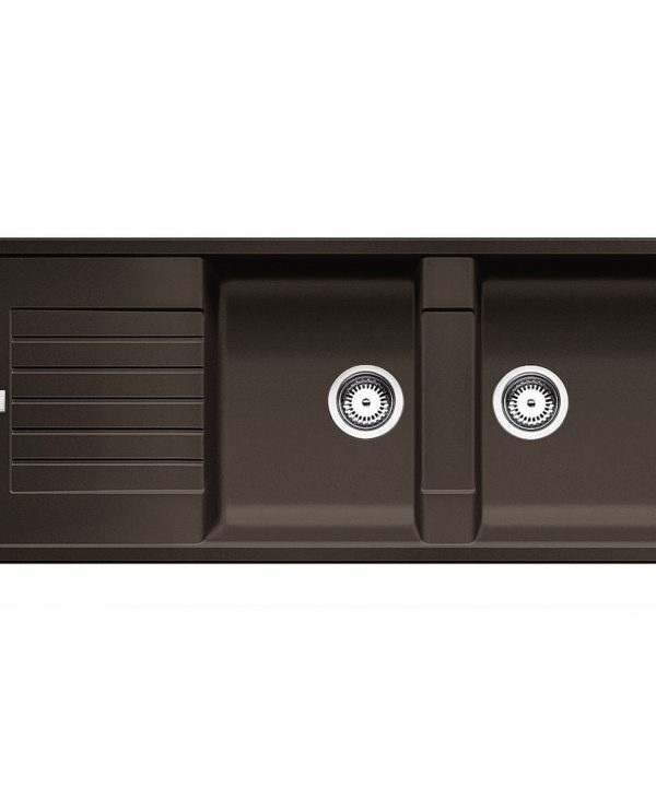 Νεροχύτης Blanco Zia 8 S Silgranit 116x50cm Coffee 515602-0