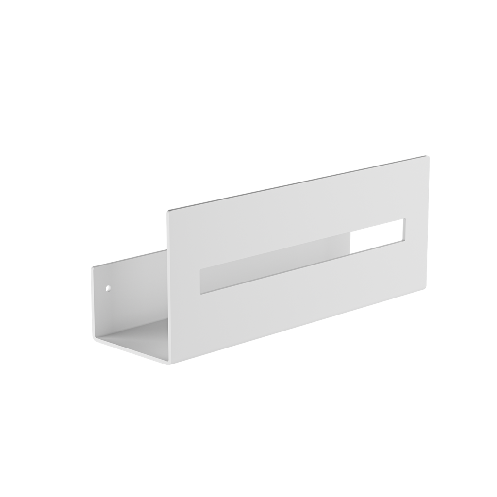 Verdi Strantza Ράφι Ψηλής Διατρητής Πρόσοψης Λευκό W300 x D93 x H120 mm-0