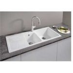 Νεροχύτης Blanco Naya 8 S Silgranit 116x50cm White 525783-36764