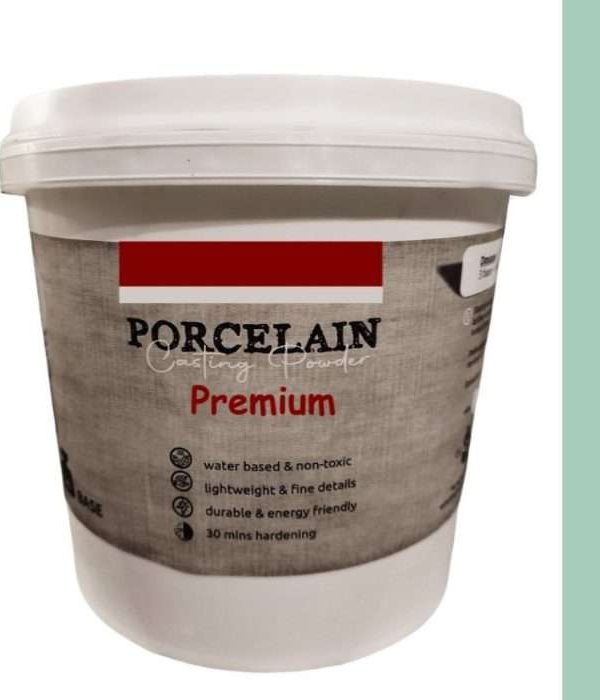 ΣΚΟΝΗ ΠΟΡΣΕΛΑΝΗΣ PORCELAIN CASTING POWDER PREMIUM GREEN 1kg-0