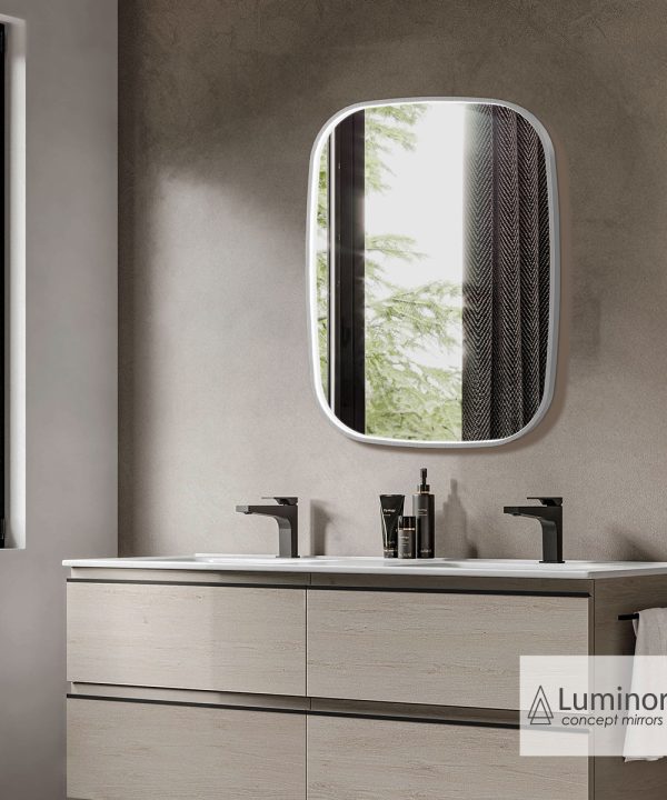 Καθρέπτης Μπάνιου Luminor FIZ 60x80 Inox Brushed-0