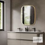 Καθρέπτης Μπάνιου Luminor FIZ 60x80 Gold Brushed-37079