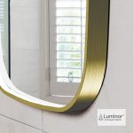 Καθρέπτης Μπάνιου Luminor FIZ 60x80 Gold Brushed-0