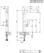 Armando Vicario Tozo Μπαταρία Κουζίνας Black Matt Με Περιστρεφόμενο Ρουξούνι 48580-400 - Image 2
