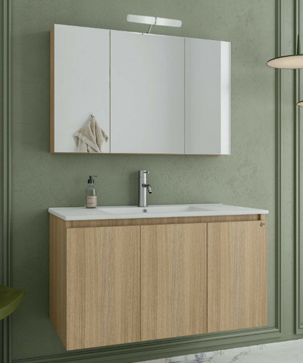 Drop Verona 90 Slavonia Oak Έπιπλο Μπάνιου