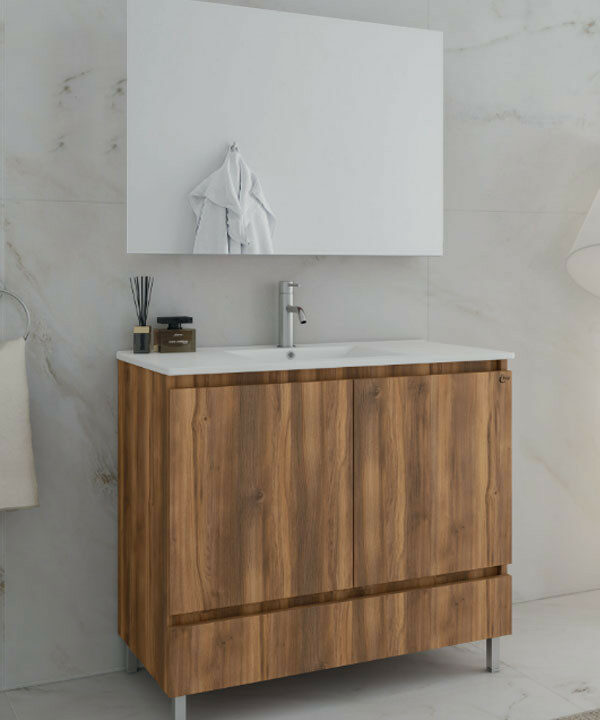 Drop Delta 100 Amber Baroque Oak Έπιπλο Μπάνιου