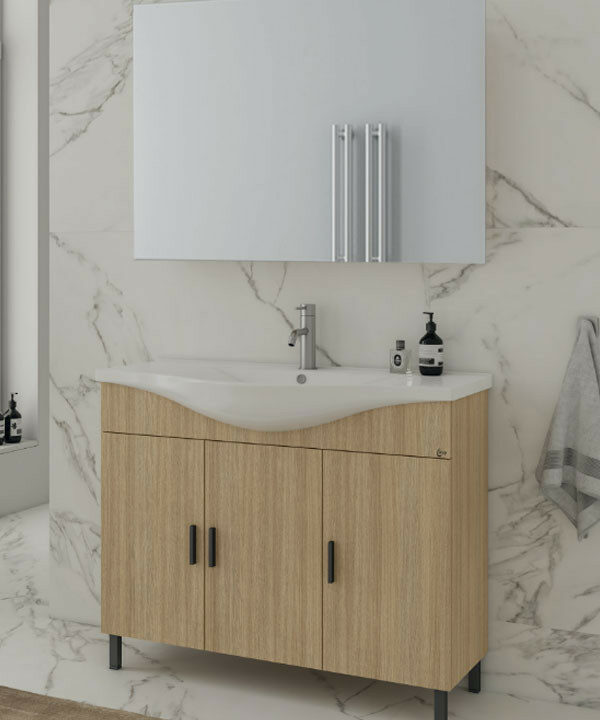 Drop Luna 100 Slavonia Oak Έπιπλο Μπάνιου