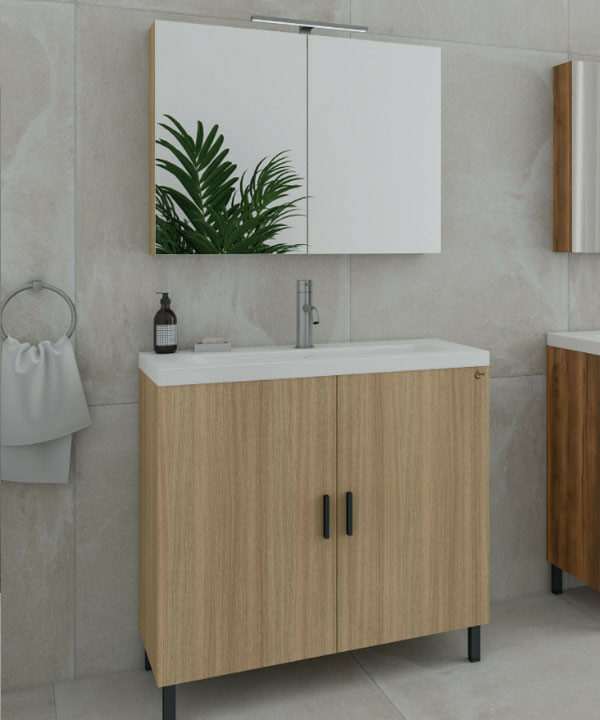 Drop Roma 80 Slavonia Oak Έπιπλο Μπάνιου