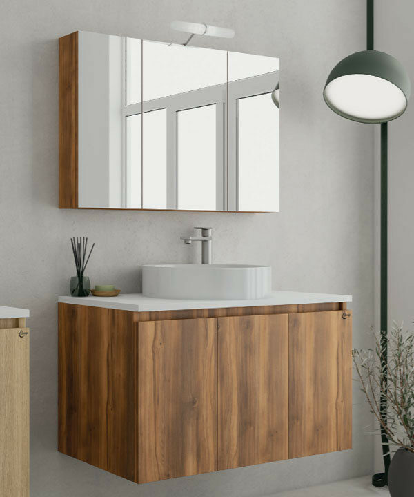 Drop Verona 90 Amber Baroque Oak Έπιπλο Μπάνιου