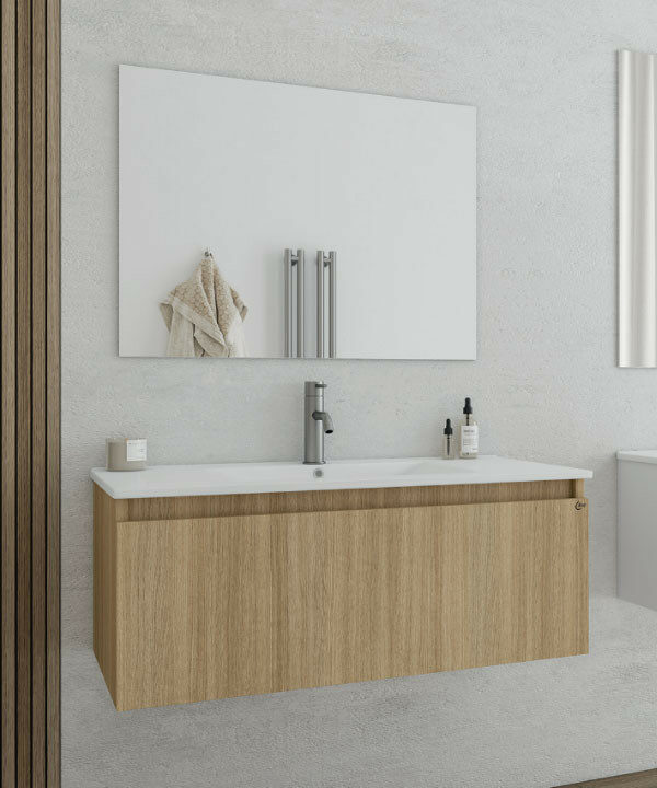 Drop Liberty 90 Slavonia Oak Έπιπλο Μπάνιου