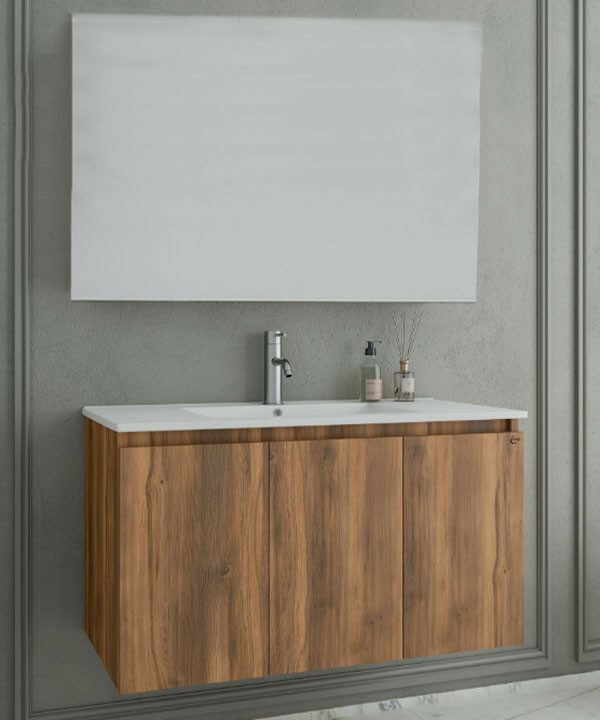 Drop Verona 90 Amber Baroque Oak Έπιπλο Μπάνιου