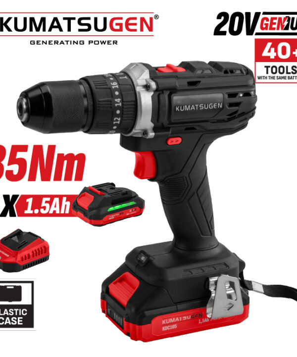 Kumatsugen Κρουστικό Δραπανοκατσάβιδο Μπαταρίας 20V KDC100