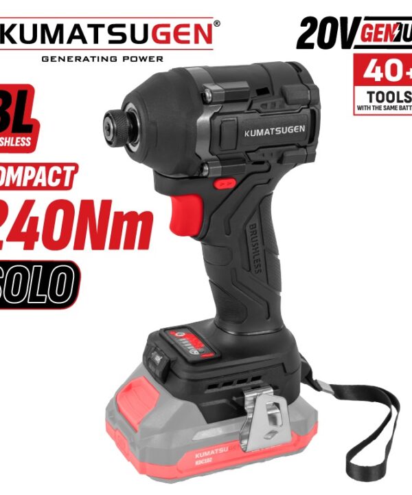 Kumatsugen Παλμικό Κατσαβίδι compact Brushless Μπαταρίας 240Nm SOLO KDC135