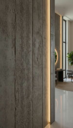 PANEL ΕΥΚΑΜΠΤΗΣ ΠΕΤΡΑΣ 117050  CONCRETE BOARD 60/1200mm MEDIUM GREY NewPlan - Image 2