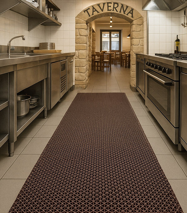 ΠΛΑΣΤΙΚΟ ΔΑΠΕΔΟ ZIGZAG ΜΑΤ 5mm BROWN 1.20Μ NewPlan