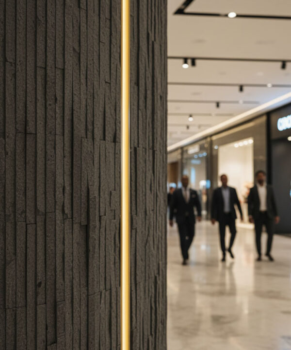 PANEL ΕΥΚΑΜΠΤΗΣ ΠΕΤΡΑΣ 111050 MURETTO STONE 60/1200mm MEDIUM GREY NewPlan